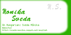 monika sveda business card